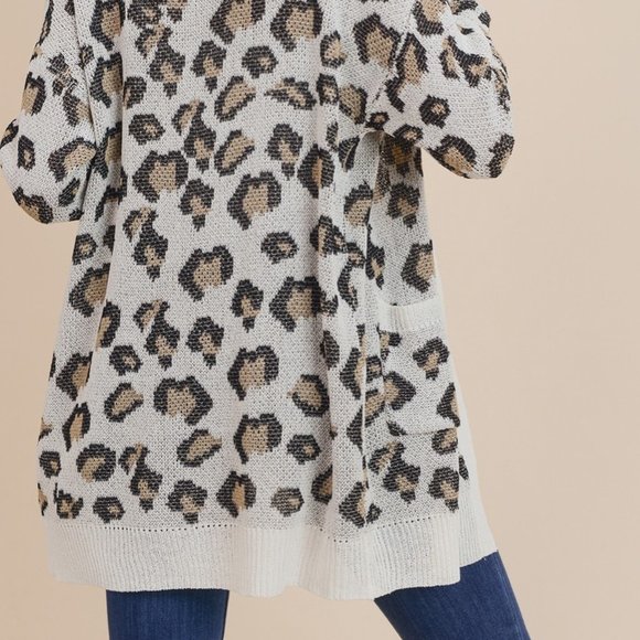 Leopard Print Lightweight Cardigan - Picture 4 of 10
